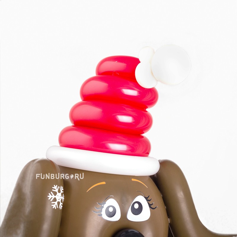 Фигура из шаров «Новогодний щенок»