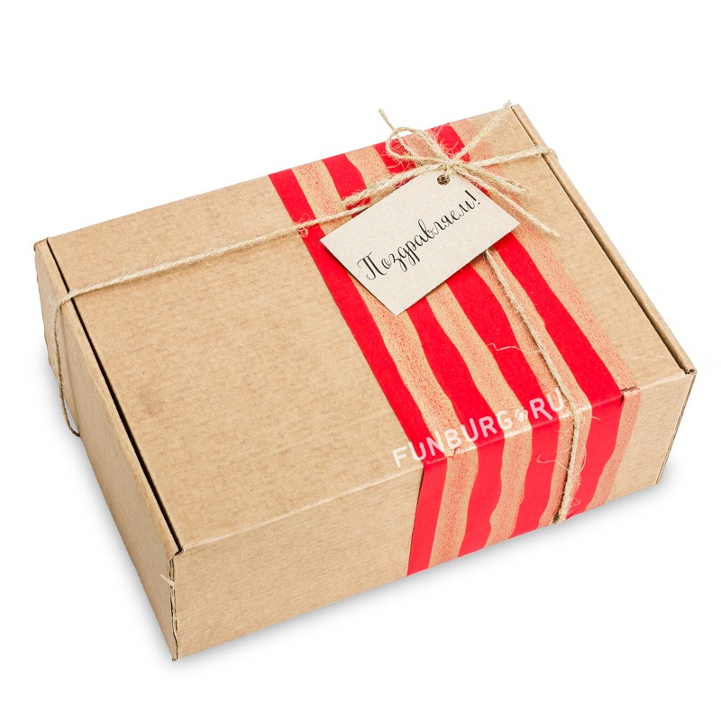 Подарочная упаковка «В крафт-коробку №1»