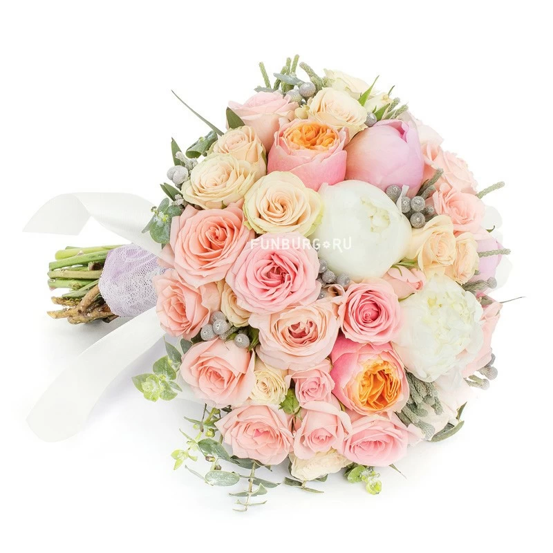 Букет невесты «Медовый месяц» (в розовом цвете)