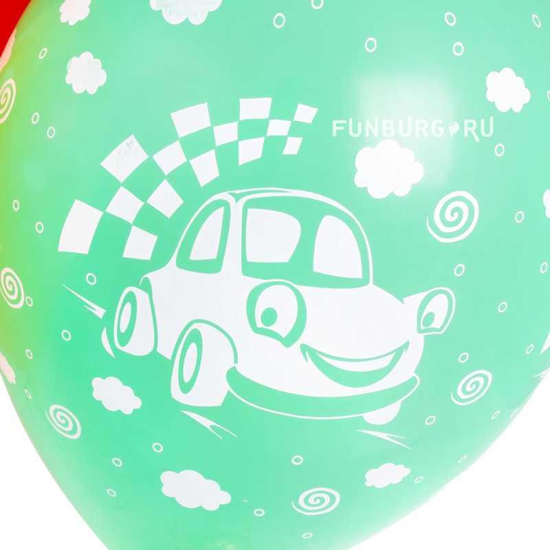 Воздушные шары «Машинки с улыбками»