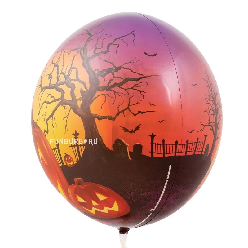Шар Bubble c рисунком «Halloween»