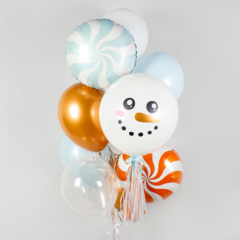 Связка воздушных шаров «Snowman»