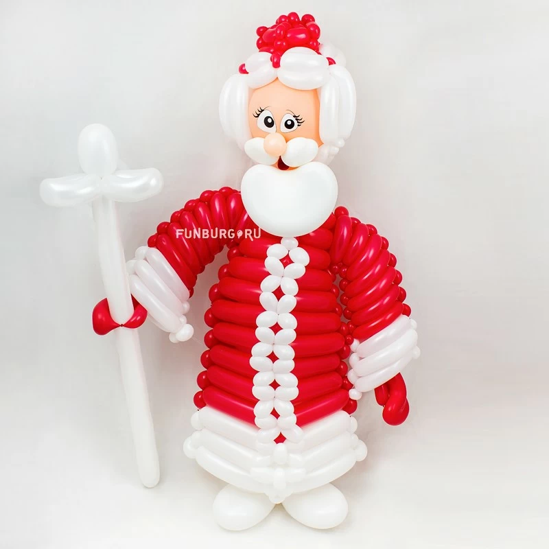 Фигура из шаров «Дед Мороз»