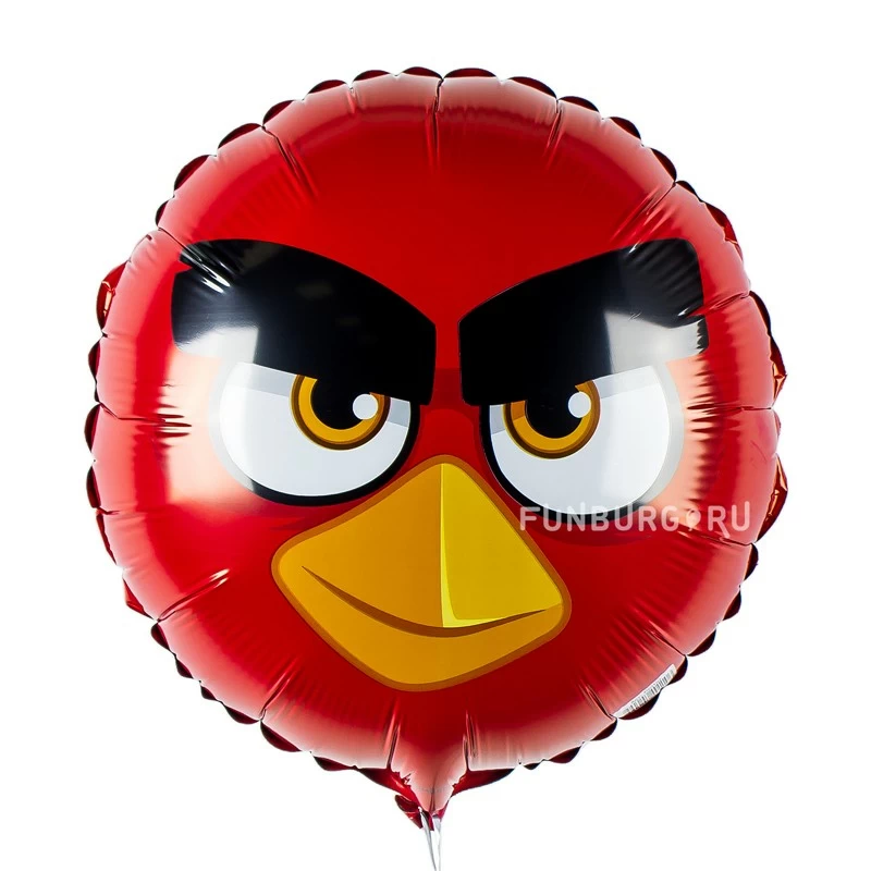 Шарик из фольги «Angry Birds» (Красный)