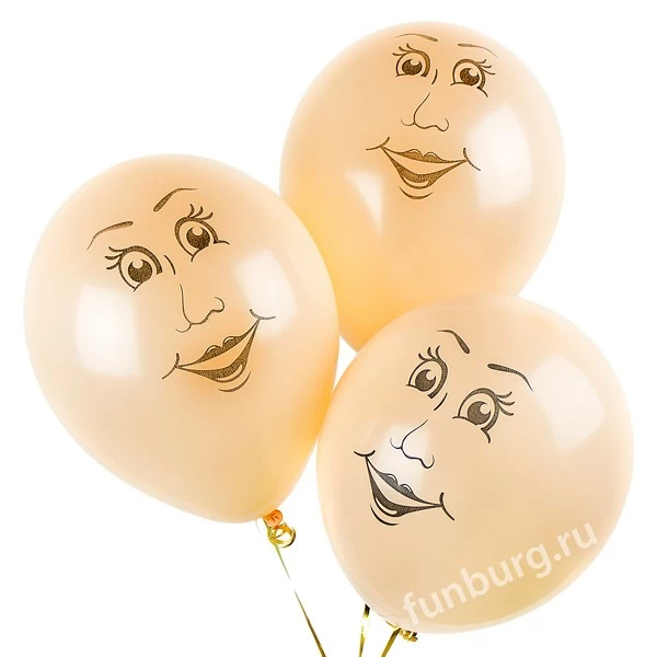 Воздушные шары «Женские лица»