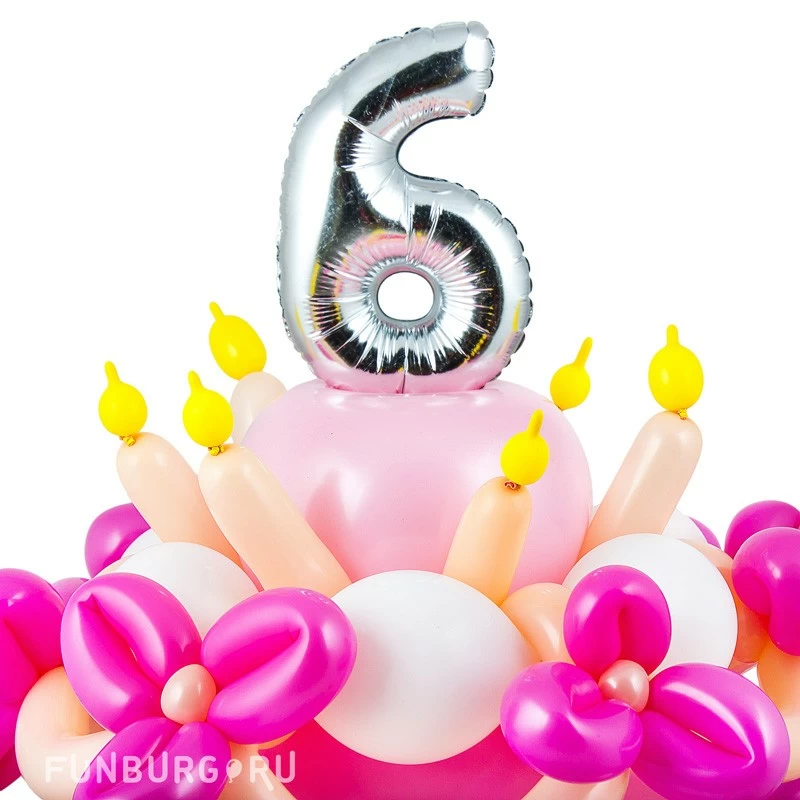 Фигура из шаров «Торт на день Рождения»