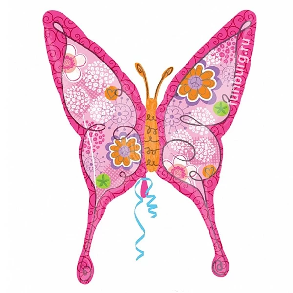 Шар из фольги «Цветочная бабочка»