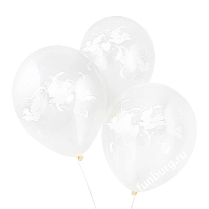 Воздушные шары «Влюбленные голуби»