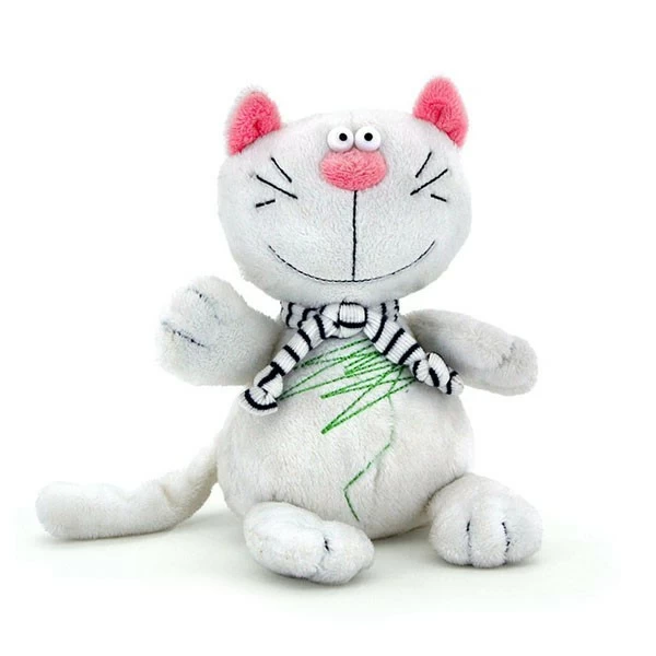 Мягкая игрушка «Белый кот Батон»