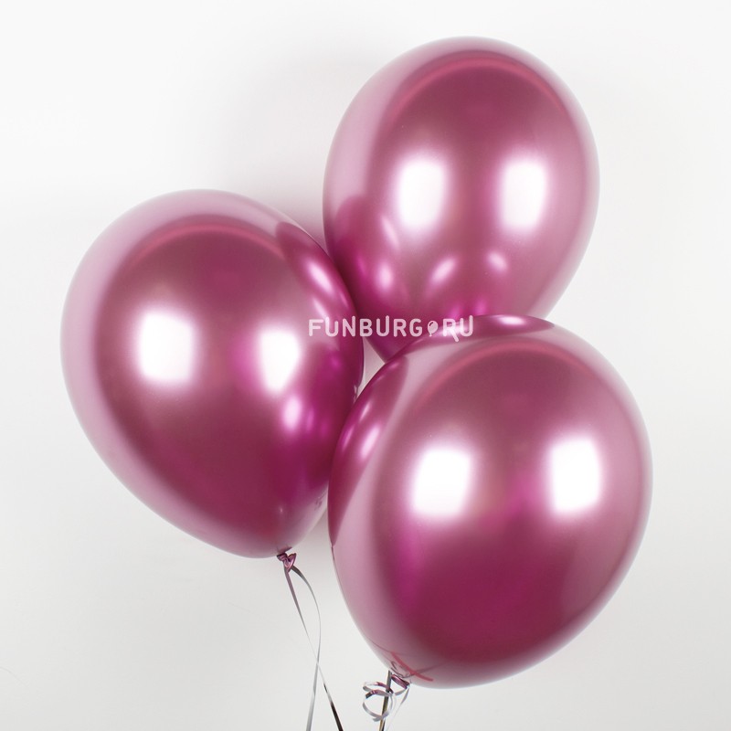 Воздушные шары «Chrome» (розовый)
