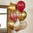 Связка воздушных шаров «Бордо»