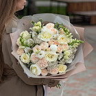 Авторский букет «Cream Brulee» L