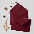 Конверт C6 «Бордо» из дизайнерской бумаги