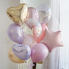 Большой стеклянный шар «Аметист» 24″