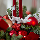 Цветы в шляпной коробке «Брусничный пунш»