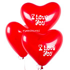 Воздушные шары (16 дюймов) «Сердца I Love You»