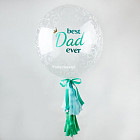 Шар Bubble с узорами «Best Dad ever»