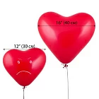 Светящиеся шары (16 дюймов) «Красные сердца»