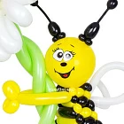 Фигура из шаров «Пчелка на цветке»
