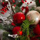 Композиция с нобилисом «Снежная клюква»