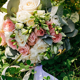 Букет невесты «Согласие» (в розовом цвете)
