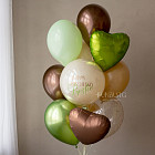 Шар из фольги «Сердце Satin (зелёный чай)»