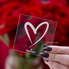 Прозрачная карточка «Сердечко» (Вариант 2)