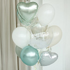 Большой стеклянный шар «Нежная мята»