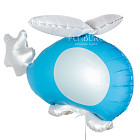 Шар из фольги «Голубой вертолёт» (матовый)