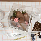 Бенто-торт из клубники в шоколаде «Флёр»