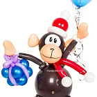 Фигура из шаров «Новогодняя обезьянка»