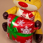 Ходящий шар «Олень с подарком» (с воздухом)