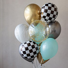 Набор: связка и гоночная машинка «Rally» (в голубом)