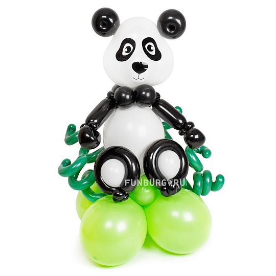 Фигура из шаров «Панда в бамбуковом лесу»