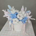 Готовая интерьерная композиция из сухоцветов №3