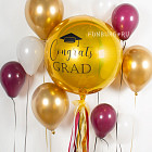 Шар-сфера с надписью «Graduation»