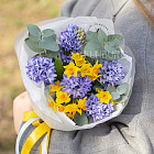 Букет из гиацинтов «Лазурный»