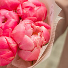 Монобукет из пионов «Малиновый сорбет»