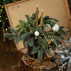 Композиция со свечами «Горячий шоколад»