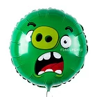 Шарик из фольги «Angry Birds» (Зеленый)