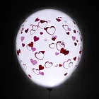 Светящиеся шары «Любой шар с сердечками»