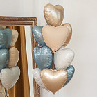 Связка сердец «Утренний туман»