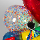 Фигура из шаров с цифрой «Леопард» (Happy Birthday)