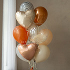 Связка воздушных шаров «Медовая карамель»