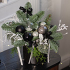 Композиция с нобилисом «Снежная ночь»