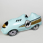 Шар с воздухом «Гоночная машинка» (голубая)