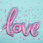 Шар фольгированный «Love» (розовый)