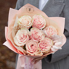 Букет из роз Pink Mondial «Розовый жемчуг»