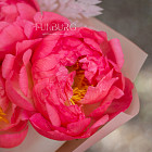 Букет пионов «Земляничный поцелуй»