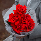 Букет из французских красных роз Nina